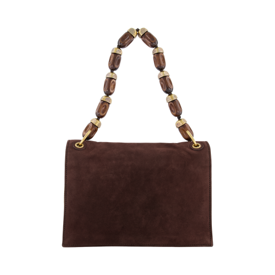 Cocoa suede bag